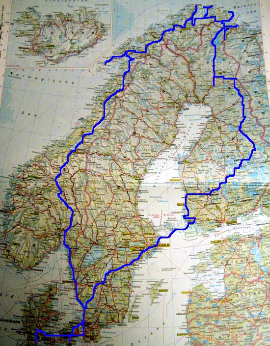 ... Reiseroute ...